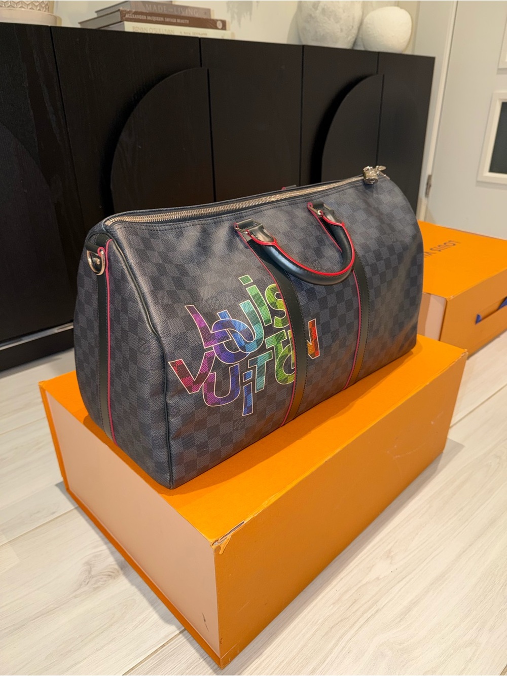 Louis Vuitton Keepall Bandoulière 50 Damier Graphite